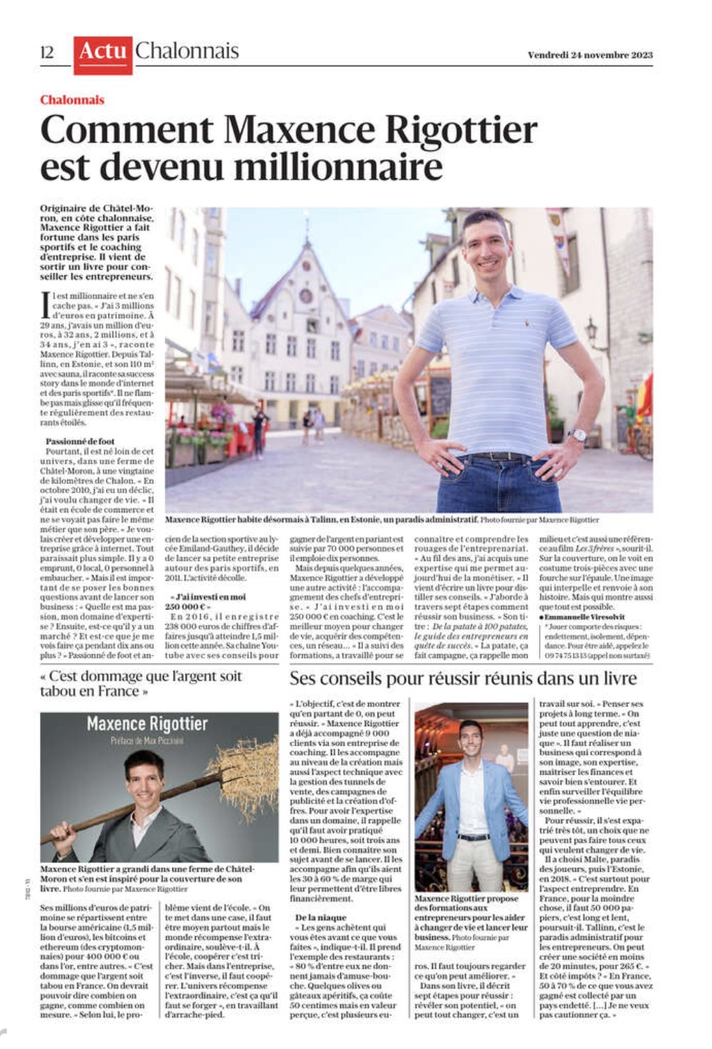 article-journal-de-saone-et-loire-maxence-rigottier-vendredi-24-novembre-2023