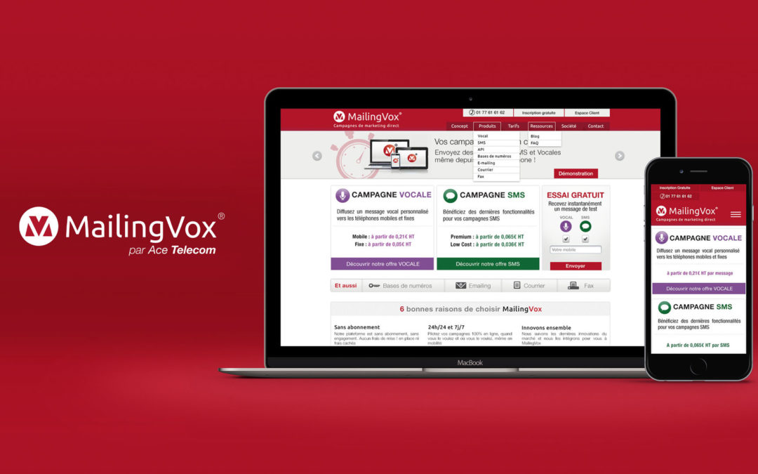MailingVox, la plateforme pour envoyer vos SMS et messages vocaux
