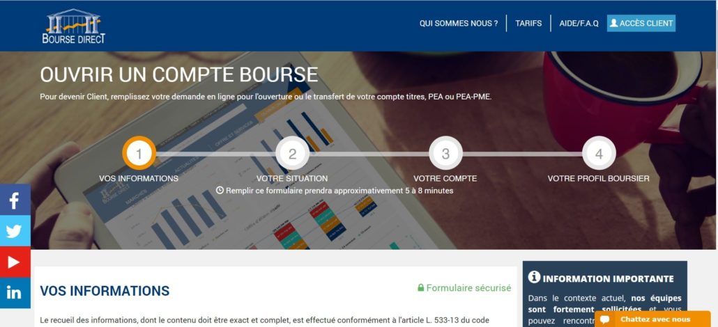 Comment Ouvrir Un Compte Chez Bourse Direct Pour Investir