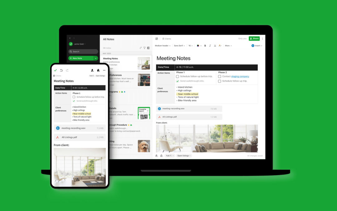 Utiliser Evernote et les messages vocaux pour gagner du temps
