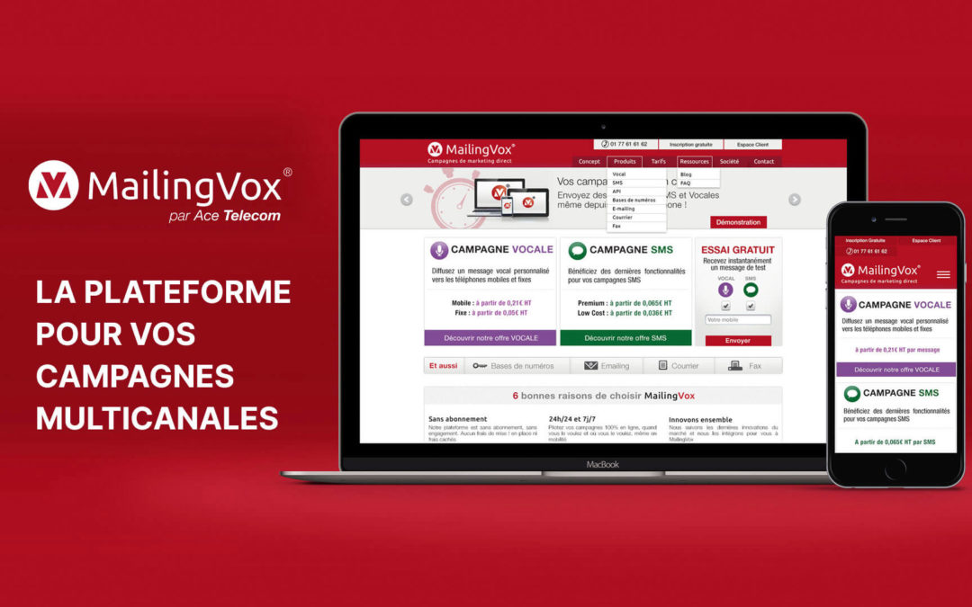 MailingVox, la plateforme pour envoyer vos SMS et messages vocaux